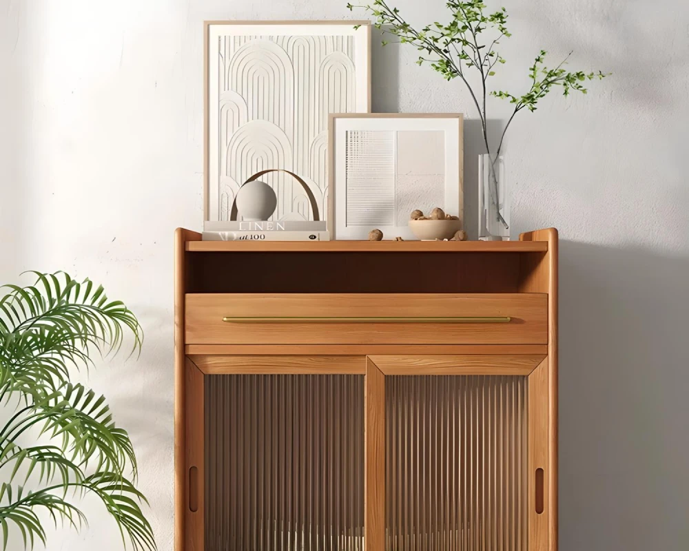 sideboard buffet with glass doors