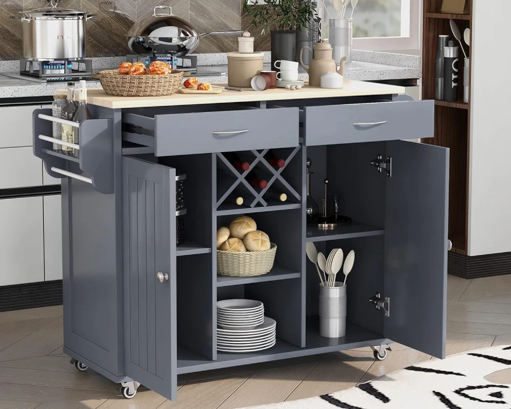 kitchen island with storage