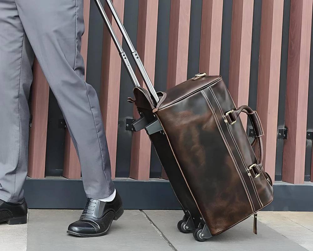 best leather carry on luggage